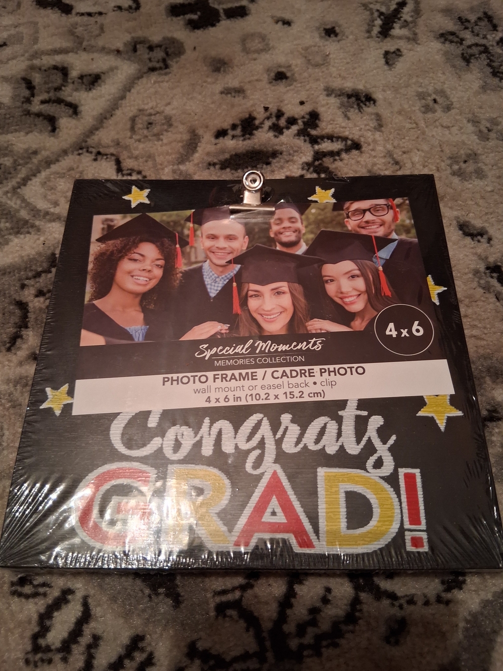 Special Moments 'Congrats Grad' 4x6 Photo Frame - Black, Multicolor
